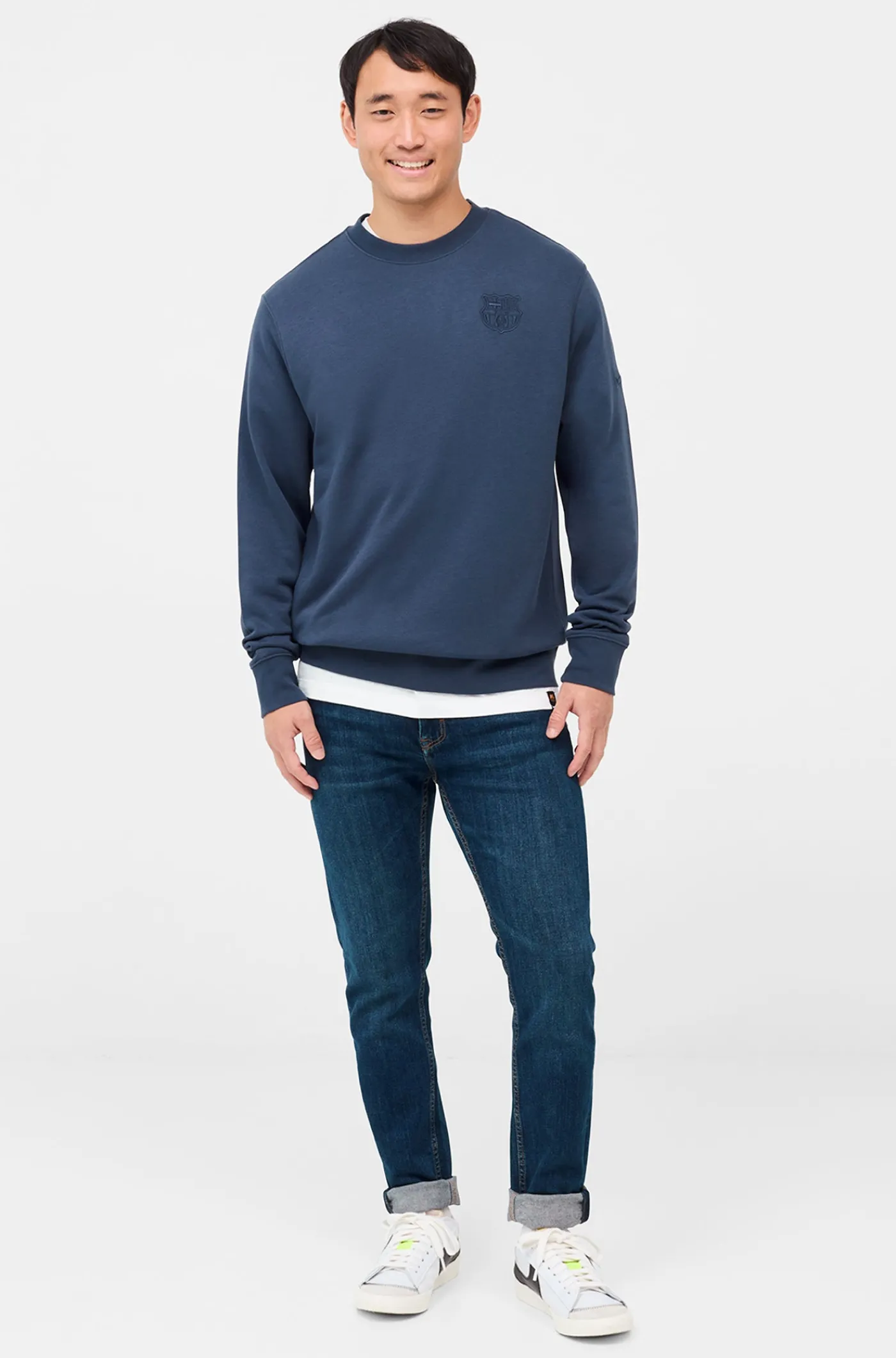 Flash Sale Sudadera azul Barça Nike Hombre Sudaderas | Chándals