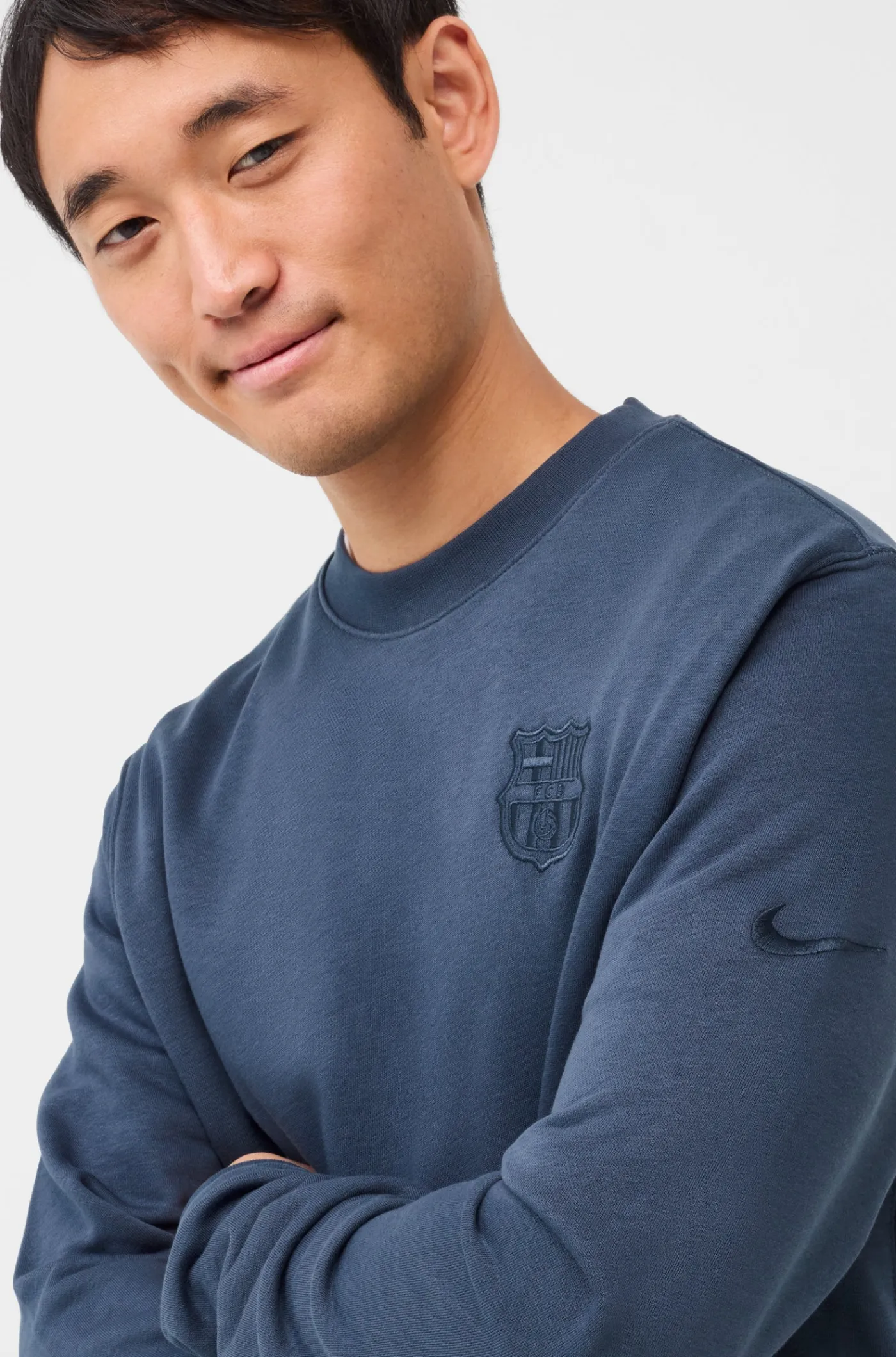 Flash Sale Sudadera azul Barça Nike Hombre Sudaderas | Chándals