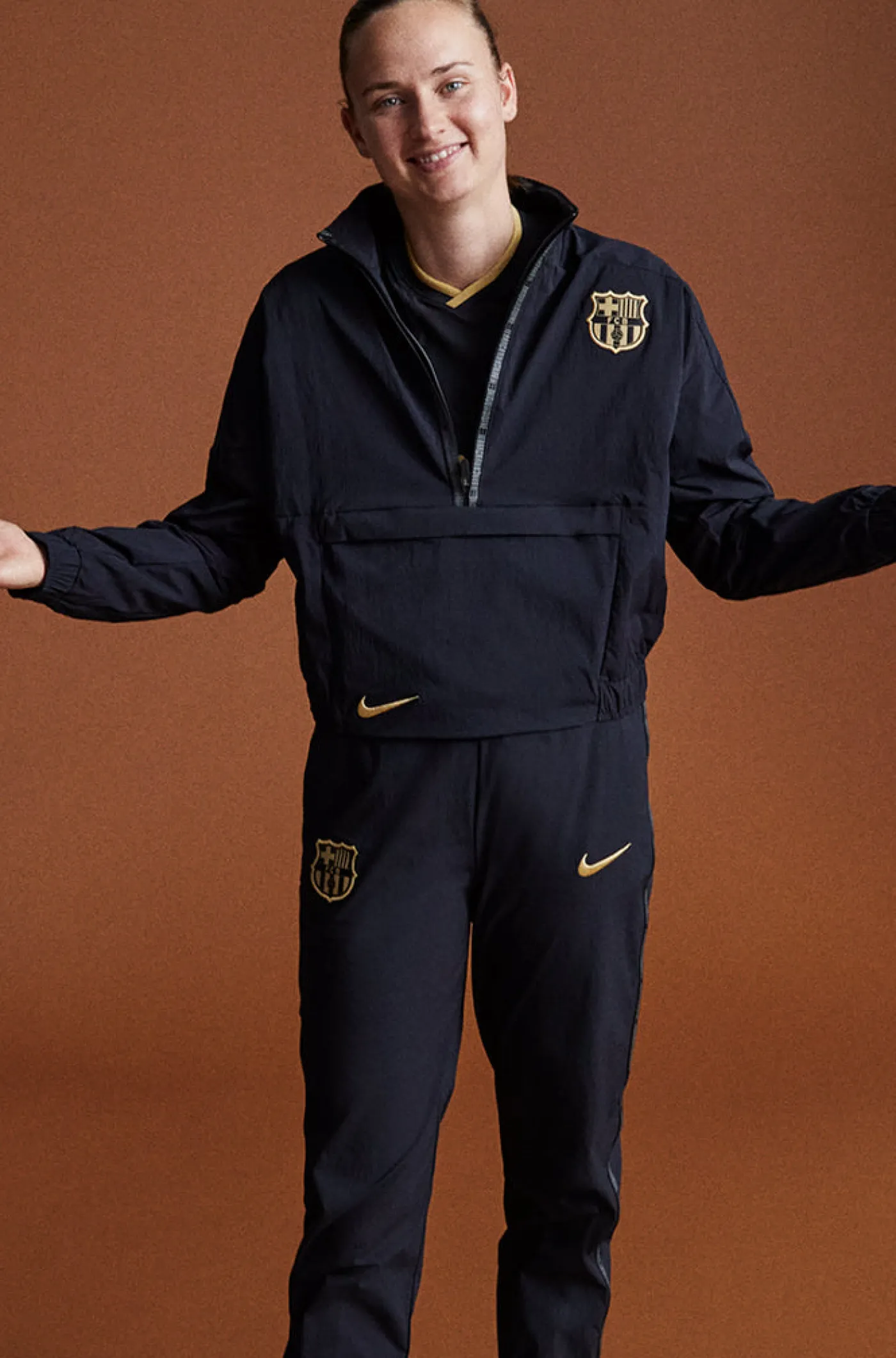 Best Sudadera canguro “Barça” - Gris jaspeado Hombre Sudaderas