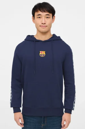 Best Sale Sudadera capucha marino Barça Hombre Sudaderas