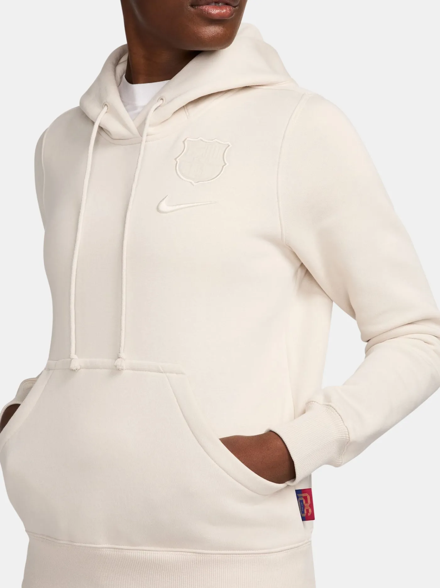 Cheap Sudadera con capucha blanca Barça Nike - Mujer Mujer Sudaderas Y Jerséis