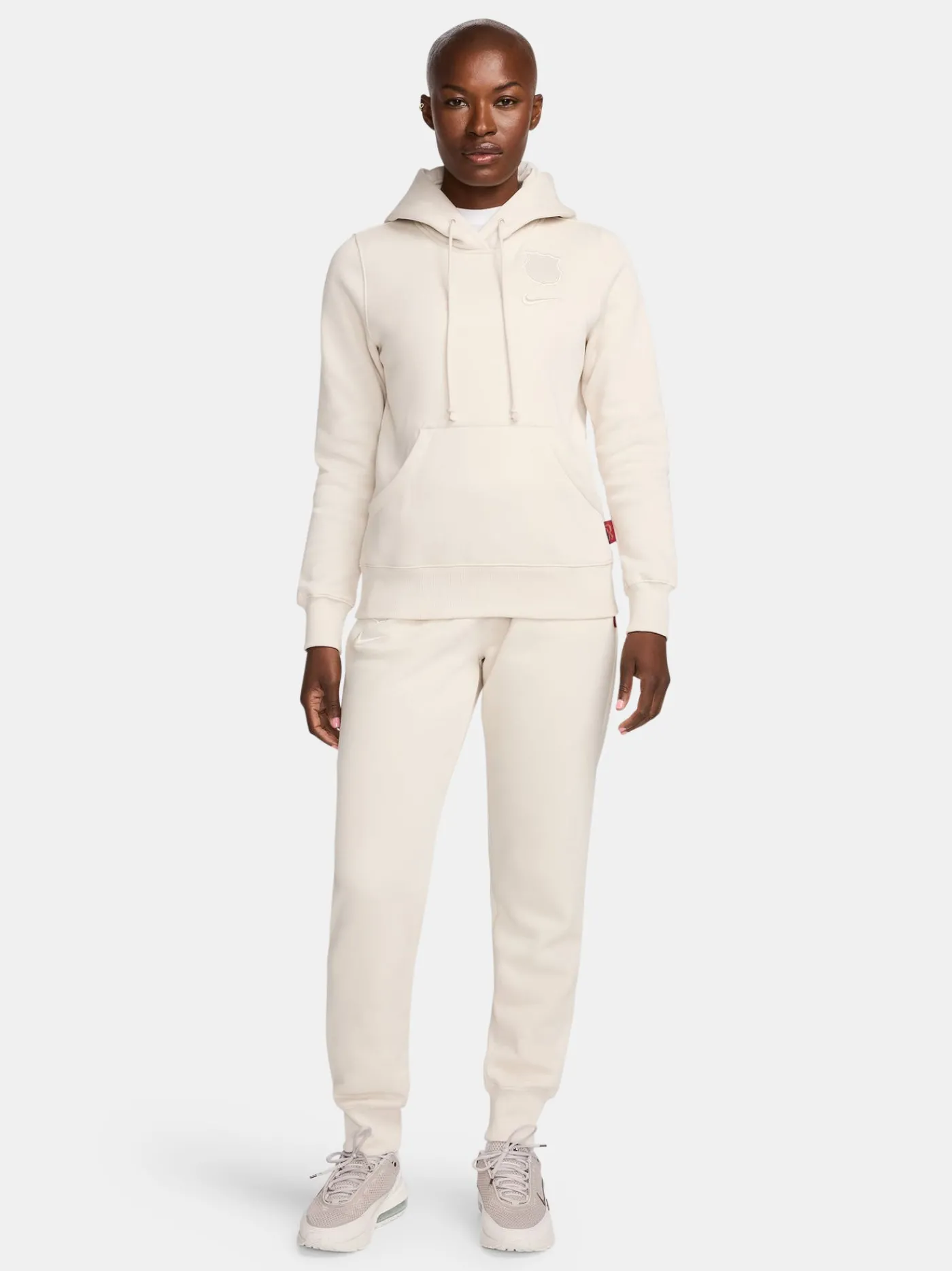 Cheap Sudadera con capucha blanca Barça Nike - Mujer Mujer Sudaderas Y Jerséis