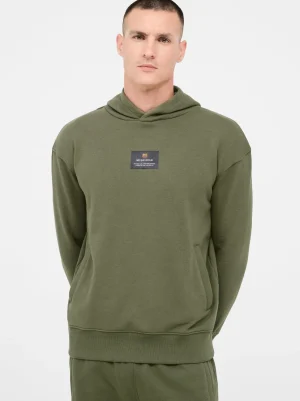 Best Sale Sudadera con capucha caqui Barça Hombre Sudaderas | Chándals