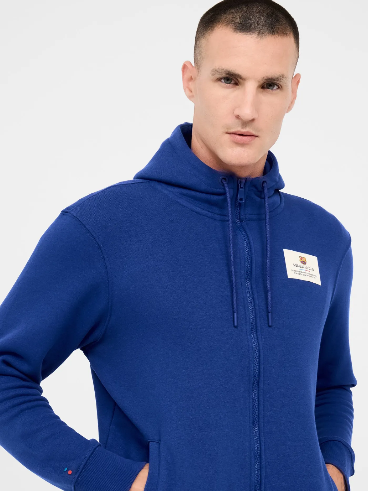 Outlet Sudadera con capucha royal Barça Hombre Sudaderas