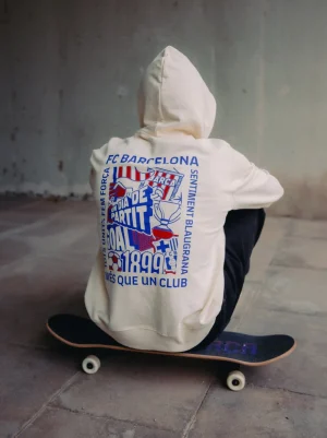 Shop Sudadera cruda Barça Hombre Sudaderas