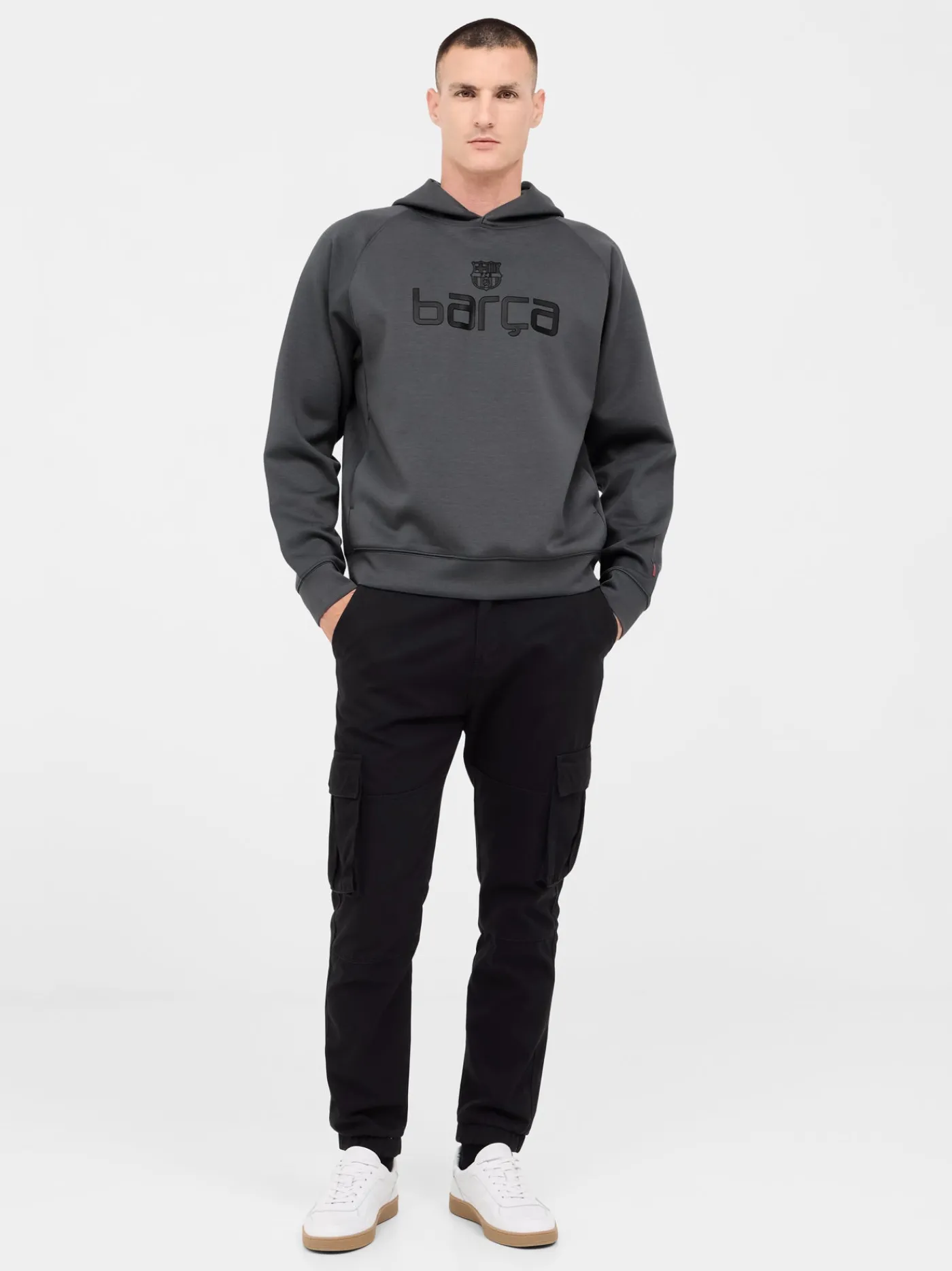 New Sudadera gris Barça Hombre Sudaderas