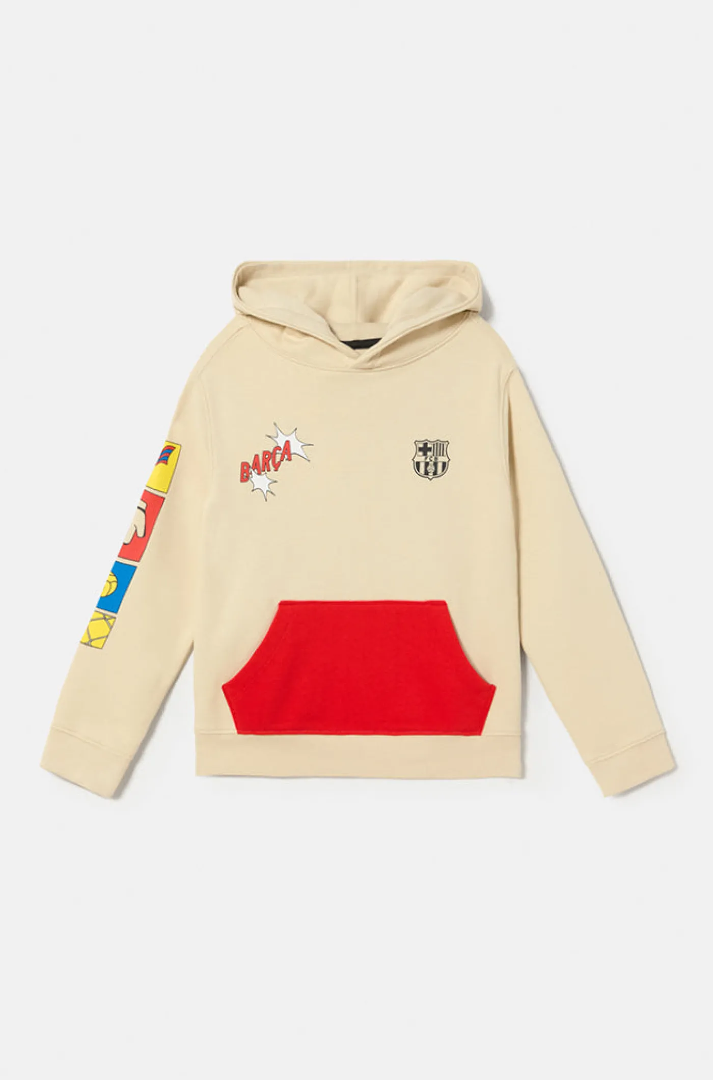New Sudadera motivos beige Barça - Júnior Niños Sudaderas | Chándals