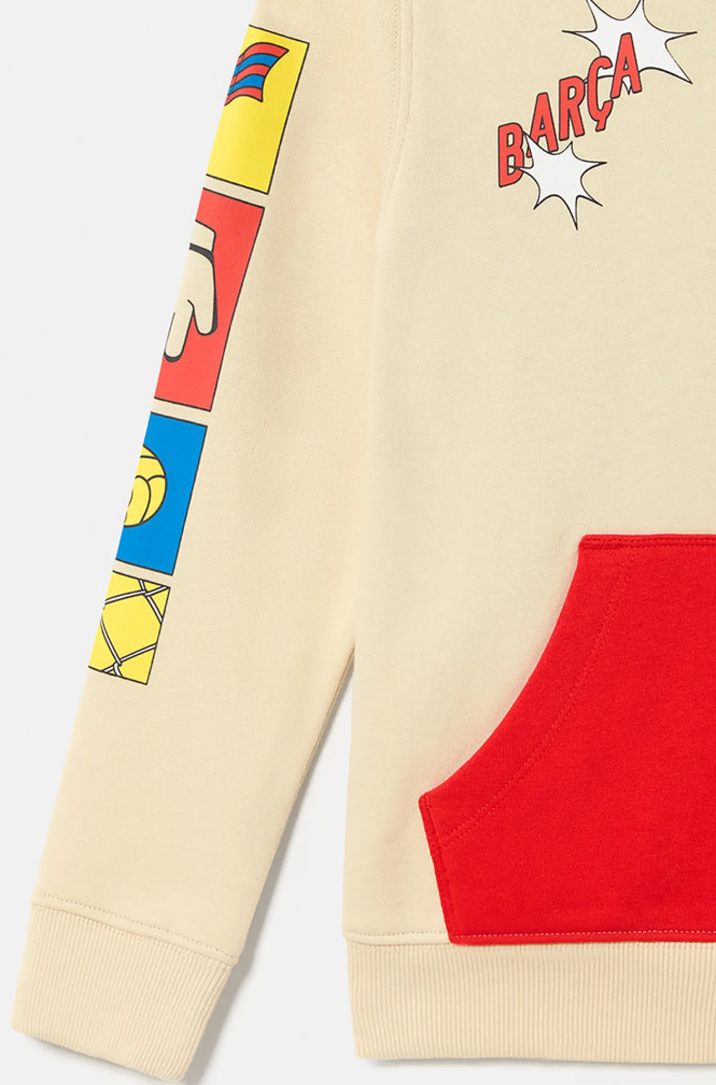 New Sudadera motivos beige Barça - Júnior Niños Sudaderas | Chándals