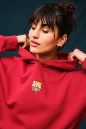 Outlet Sudadera roja Barça - Mujer Mujer Sudaderas Y Jerséis