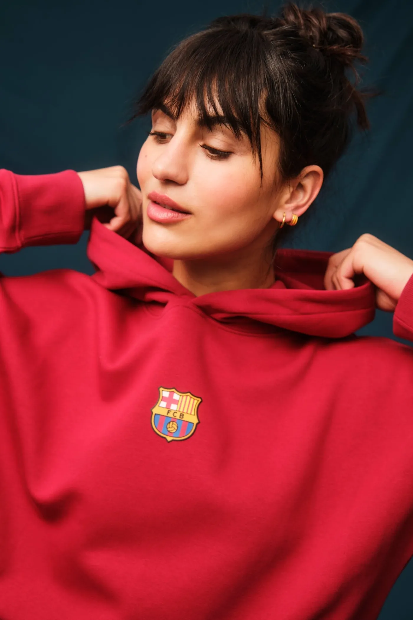Outlet Sudadera roja Barça - Mujer Mujer Sudaderas Y Jerséis