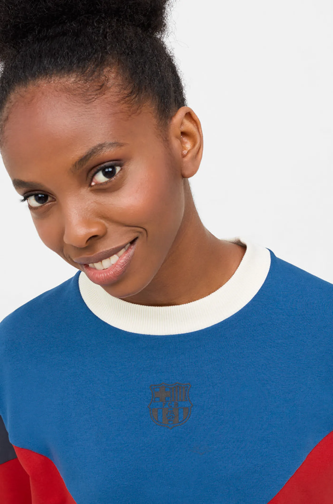 Sale Sudadera tricolor Barça – Mujer Mujer Sudaderas Y Jerséis | Chándals